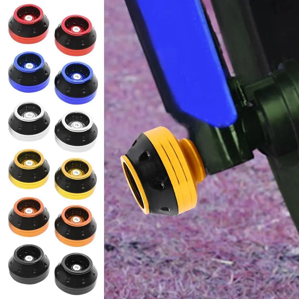 Accessori per scooter elettrici per moto Coppe scorrevoli in lega di alluminio Cuscinetti di protezione anti-crash per assorbimento degli urti
