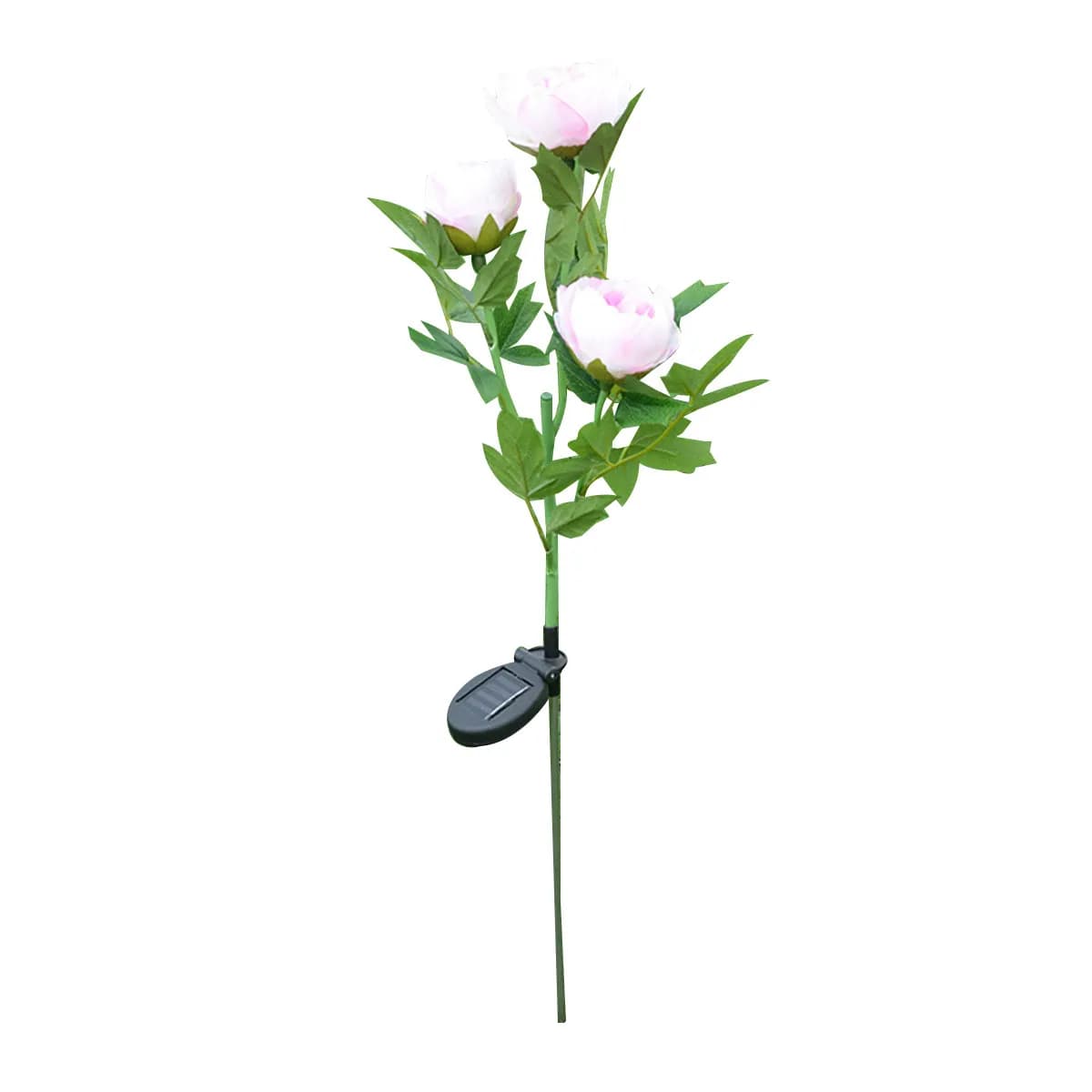 Lampada a 3 teste a LED a forma di peonia per esterni, decorazione da giardino, luce per prato con interruttore automatico On/Off, per matrimoni, feste, Natale, giardino