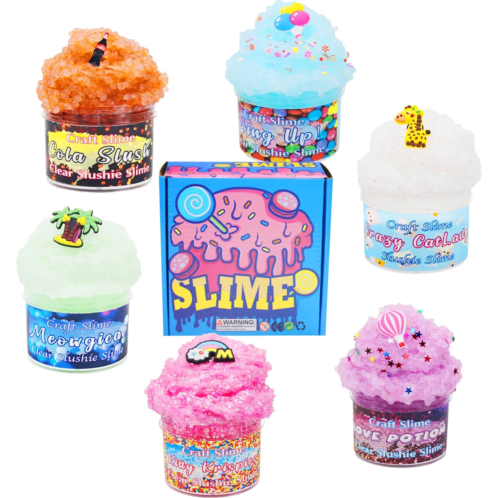 Slime Foam Putty Kit, Soft Clay, Stress-Relieving DIY Toy, Perfect Birthday Gift for Children