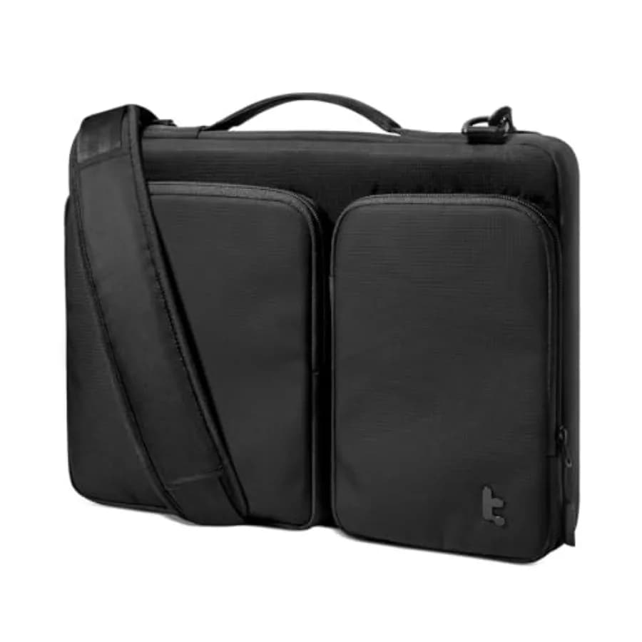 Borsa a Tracolla Protettiva 360° per Laptop MacBook Pro M5/M4/M3/M2/M1 Pro/Max 2026-2019, Custodia Impermeabile per Dell XPS 15 Surface Boo