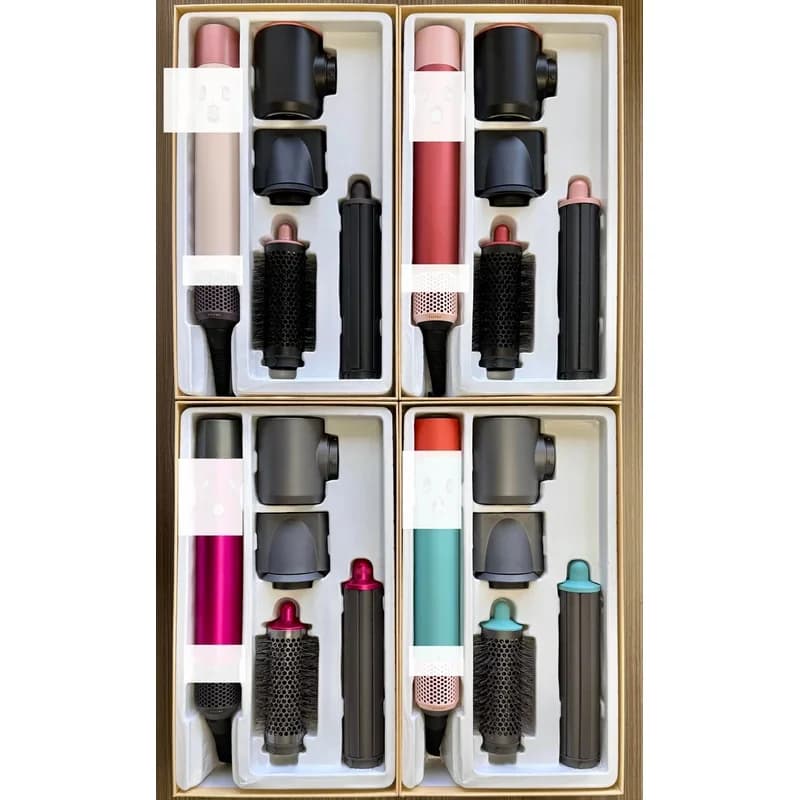 Nuovo Styler per Capelli 4 in 1: Asciugacapelli Automatico con Funzione Arricciacapelli, Aria Calda/Fredda, 1300W, Piastra Lisciante, Spazzola Arricciacapelli, Asciugacapelli Professionale