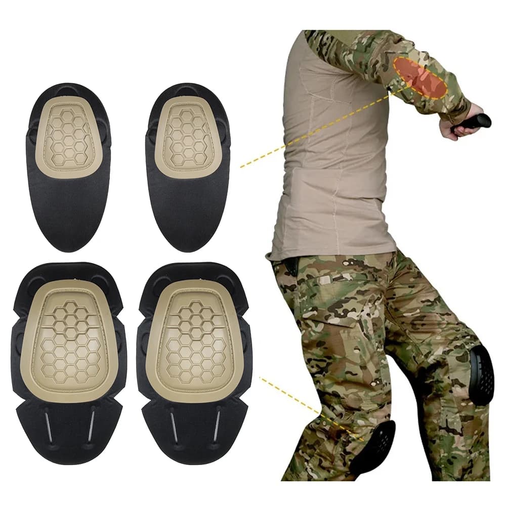 Set di 4 Pezzi Protezioni per Ginocchia e Gomiti da Ciclismo, Supporti Antiurto per Ginocchia e Gomiti, Protezioni per Pattinaggio e Rollerblade