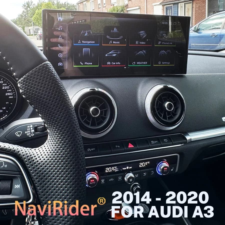 NAVIRIDER Snapdragon 685 Android Car GPS Multimedia Player For Audi A3 8V 2013-2018 Carplay Car Radio Bluetooth Mirror Link 4G