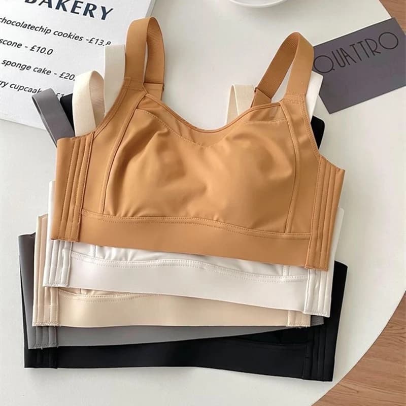 Reggiseno senza spalline anti-cedimento per biancheria intima senza cicatrici da donna di grandi dimensioni con coppe per orecchie di coniglio che raccoglie il seno Reggiseno senza fili di supporto