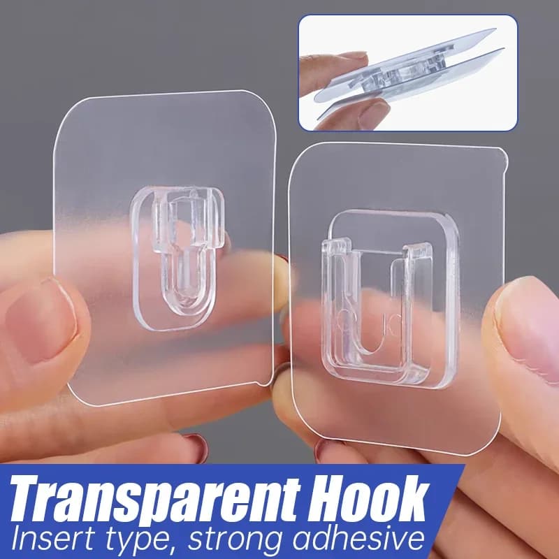 1-10 paia ganci da parete adesivi biadesivi ventosa trasparente ventosa camera da letto cucina supporti organizer multiuso 2031