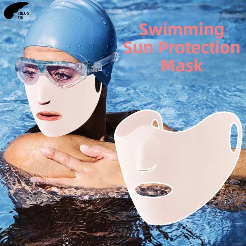 Ice Silk Surfing Swimming Special Sun Protection Goggles Breathable Facial Baseini Mask Youth Summer Seven Sleeve Other Fabric