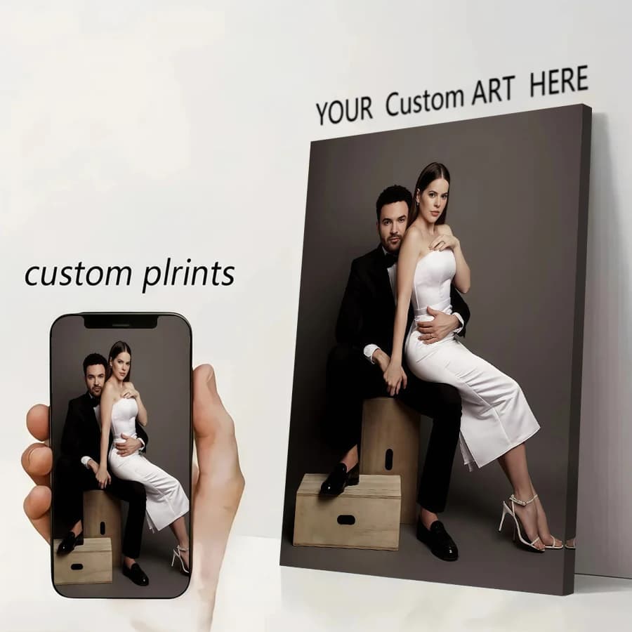 Poster su Tela Personalizzato con Stampa di Anime, Giochi, Dipinti, Foto, Regalo Personalizzato, Figure, Animali, Decorazione per la Casa