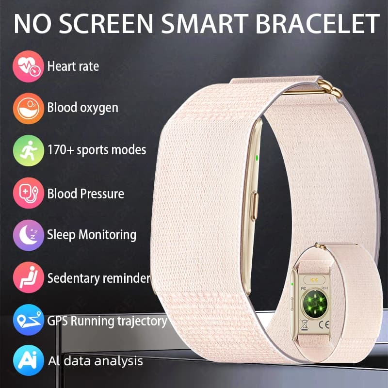 LIGE Smartwatch Senza Schermo per Uomo, Impermeabile 1ATM, Monitoraggio Fitness e Frequenza Cardiaca, Nuovo Smartwatch per Android e iOS 2026