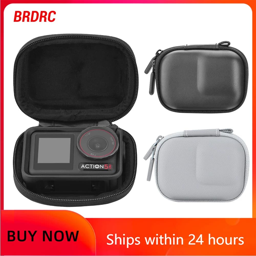 BRDRC Small carrying case for Gopro 13/11/10/9/DJI Osmo Action 5 Pro, Travel bag Portable bag Accessories for action room