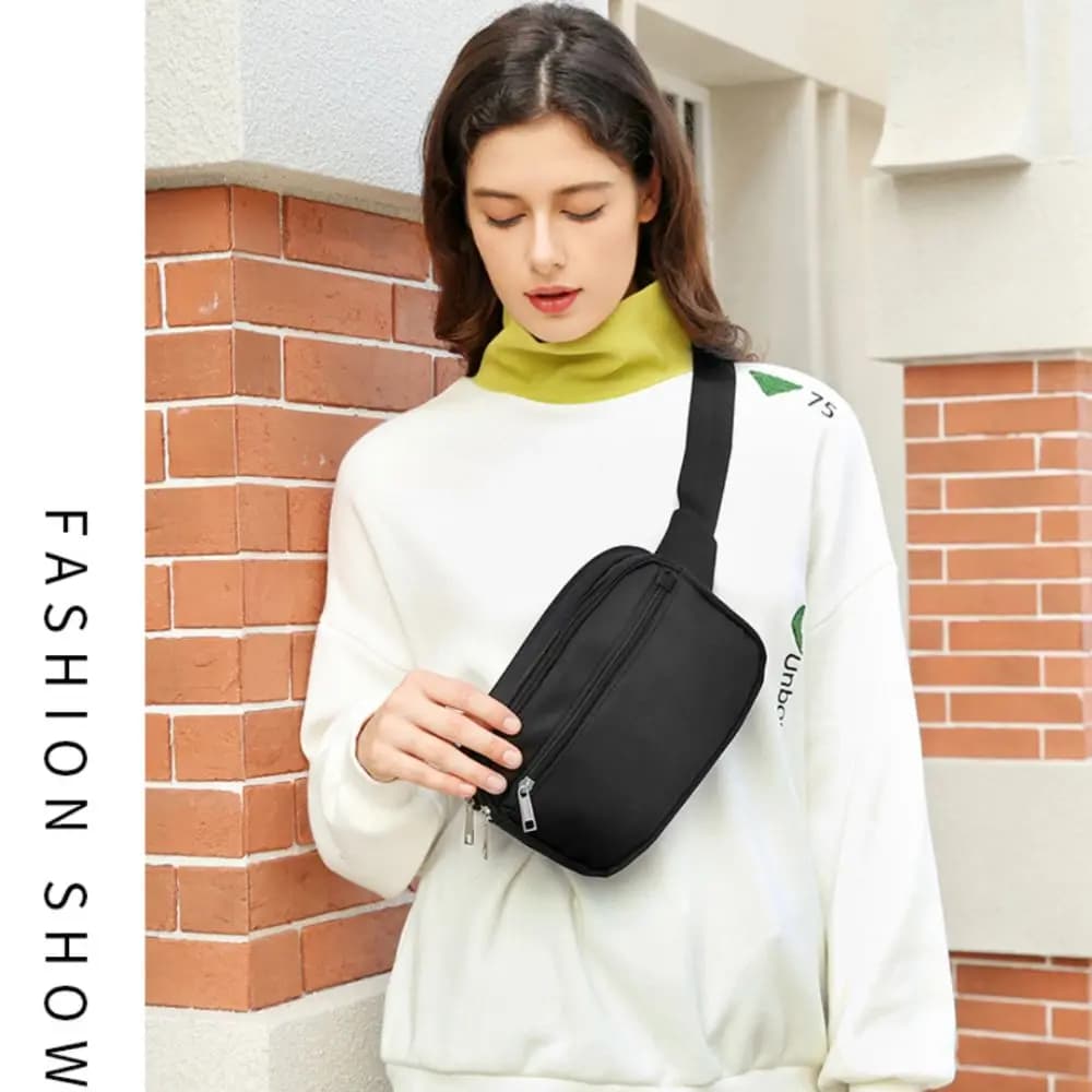 Oxford Cloth Multifunctional Waist Bags Trendy Adjustable Crossbdoy Chest Bag Casual Portable Women Running Pouch Belt Outdoor