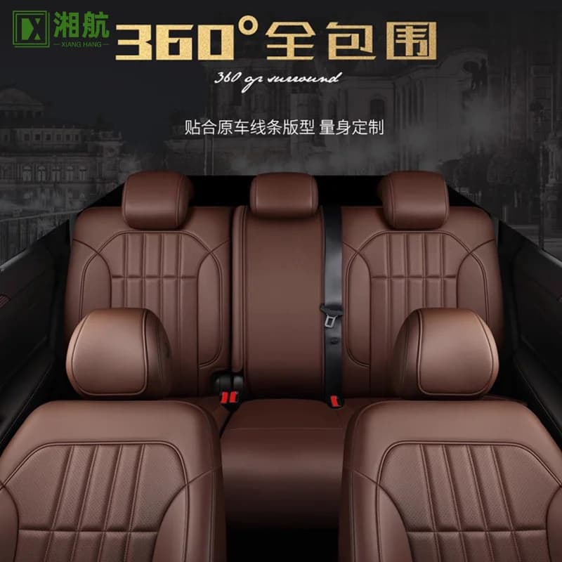 Suitable for Volkswagen Genuine Leather Car Seat Covers for Lavida, Sagitar, Bora, Golf, Taigun, Polo Full Surround