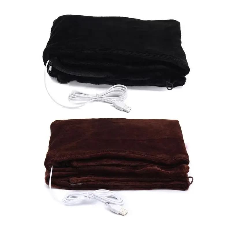 Scialle riscaldato USB 45x80 cm Riscaldamento elettrico Coperta riscaldante Spalla Collo Scialle riscaldante USB morbido 5V4W per l'inverno caldo Cura sana