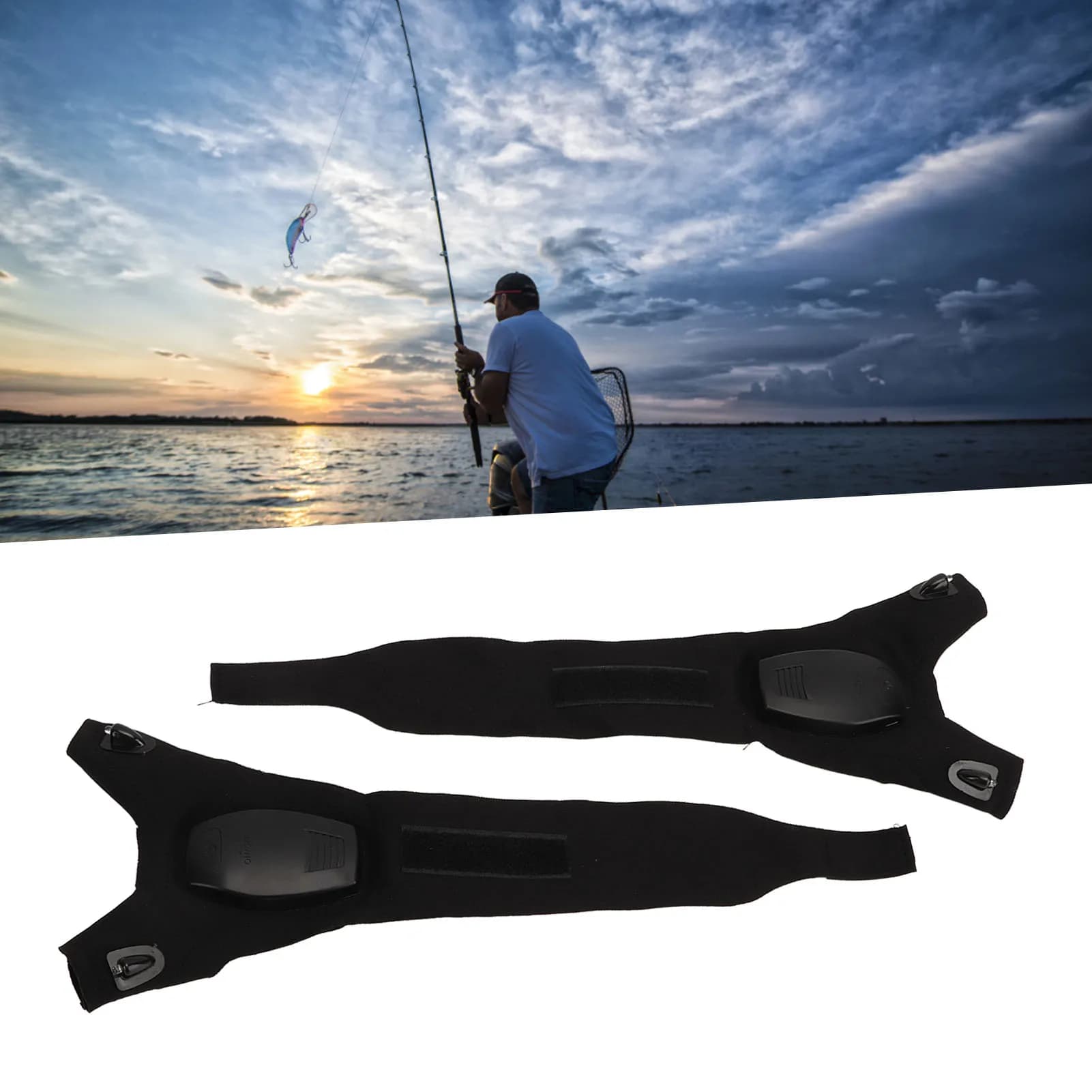 ZK30 Flashlight Gloves Breathable Rechargeable Gloves without fingers free with LED light for cycling 1 pair of type box