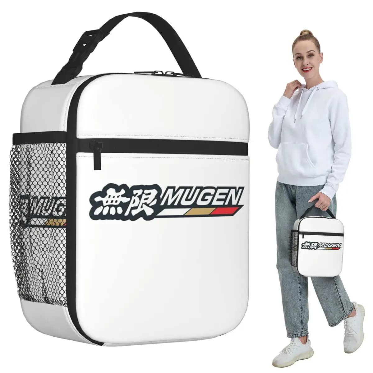 Mugen Motorsports Power Insulated Lunch Bag for Women Office Cooler Thermal Food Box Tote Portable Lunch Boxes Container