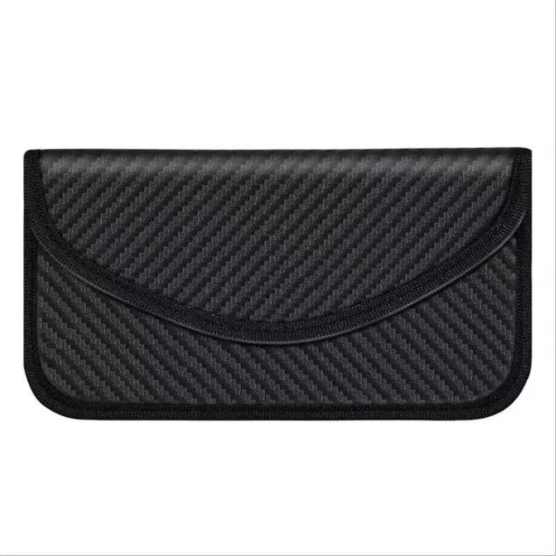 Portafoglio in PU fatto a mano, custodia per carte, borsa Faraday con tecnologia di blocco del segnale RFID, protezione della privacy per cellulari alla moda.