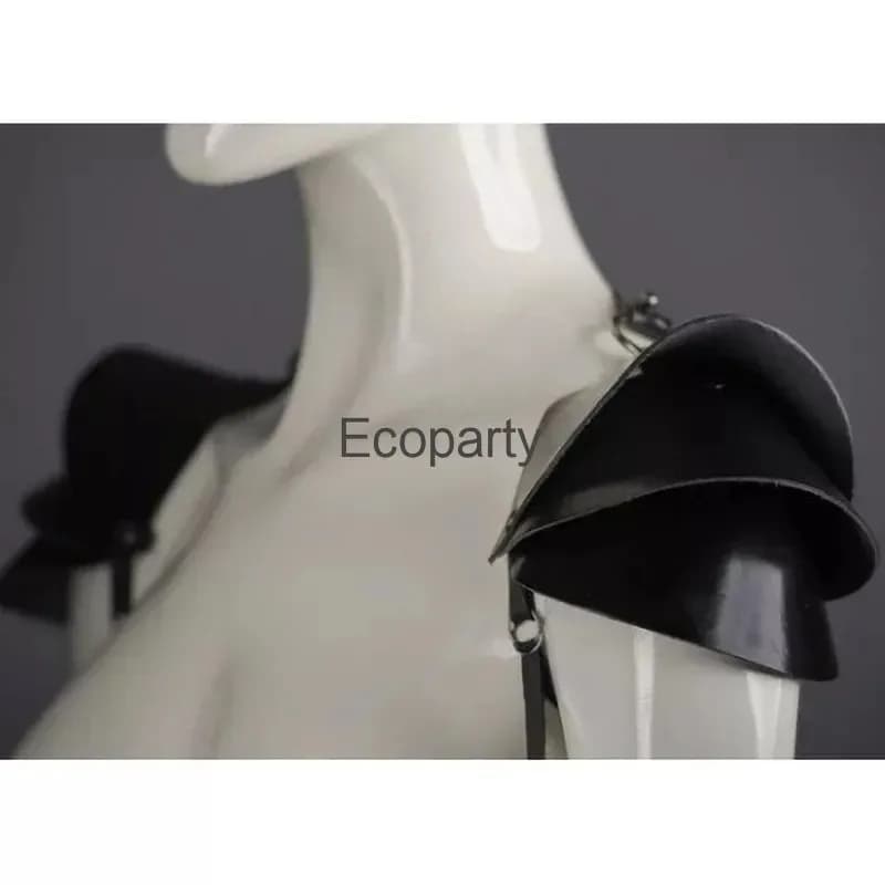 Medieval gothic shoulder armor for man woman warrior Viking knight costume cosplay armor black leather pu XCBMN5DGJ