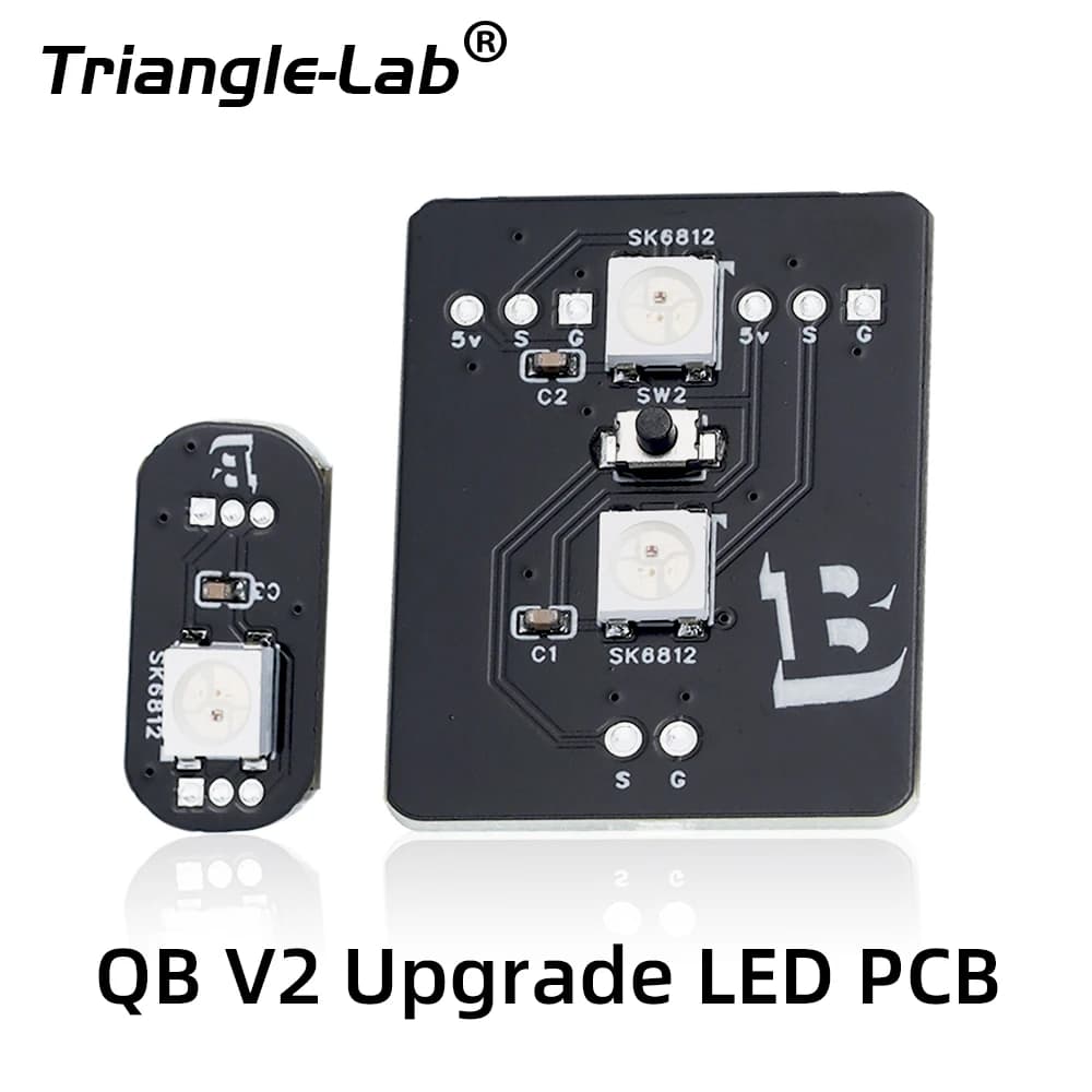 Trianglelab® Unwelded QuattroBox V2 Upgrade PCB RGB LED Lane Button Replace Original Neopixels 3D Printer Parts