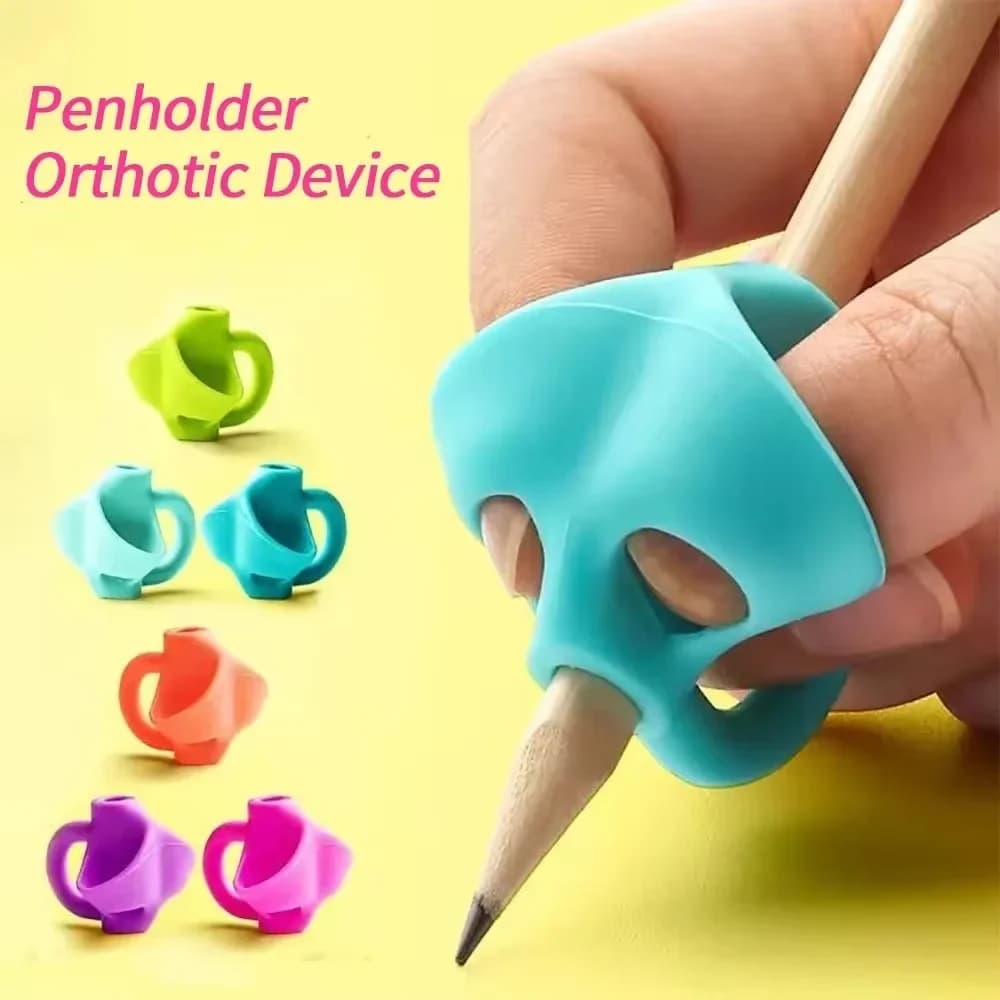 1PCSThree Finger Pencil Set Silicone Writing Gripper for Primary School Students to Correct Writing Posture