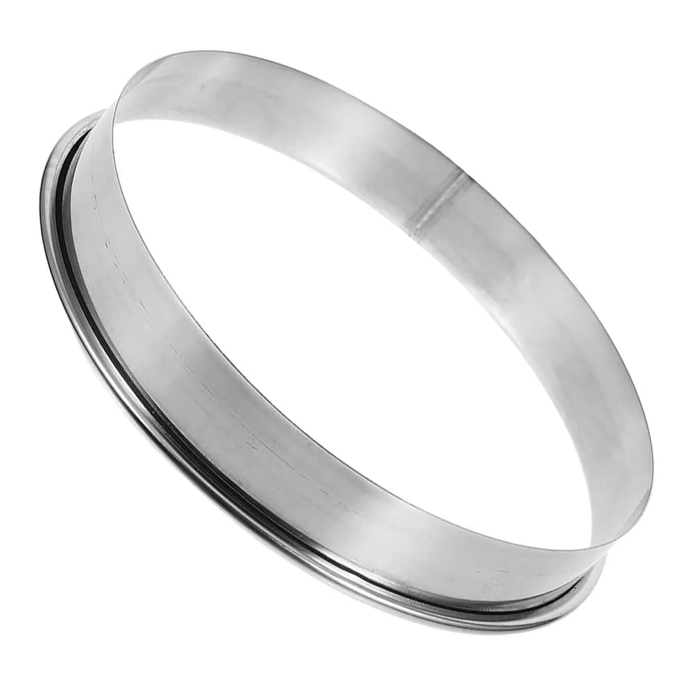 Stainless Steel Pizza Topping Ring Round Baking Tool for Even Distribution of Sauce Cheese Toppings Ideal for Pizza Pancakes
