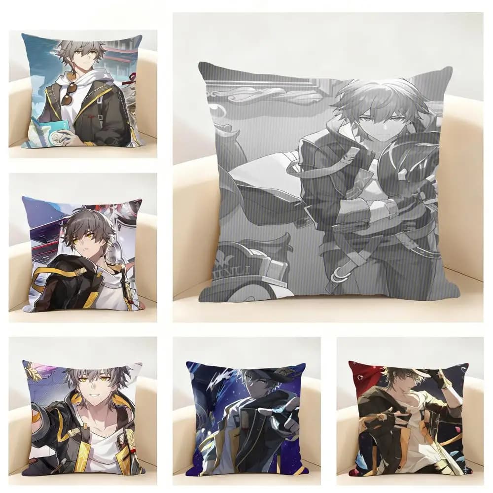 C-Caelus Cushion Cover Linen Pillowcase Soft for Sofa Bed Home Room Decor