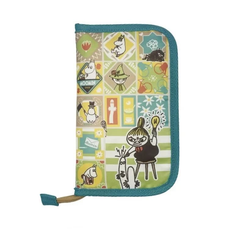 Portacarte della Serie Anime Moomins, Creativo Portadocumenti con Stampa di Personaggi dei Cartoni Animati, Borsa Portatile per Passaporto