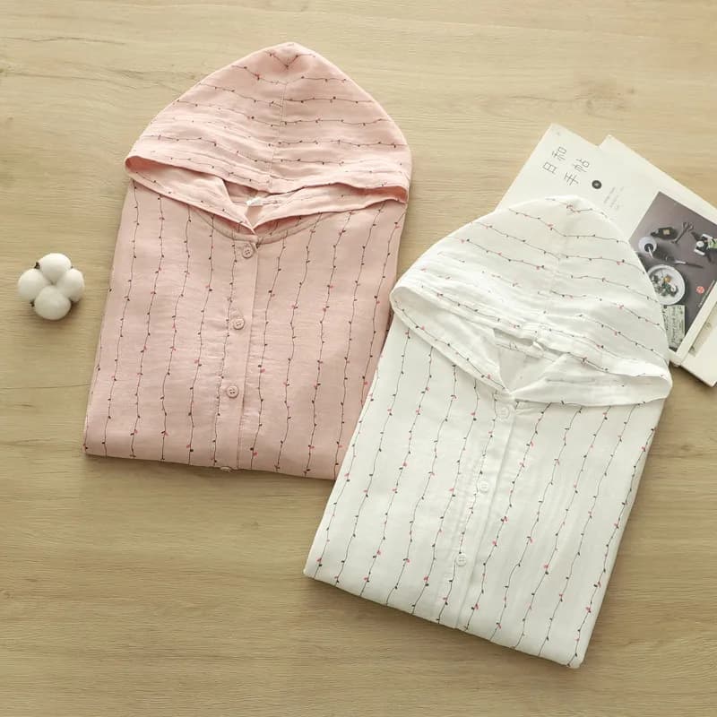Camicetta a quadretti in filato di cotone 100% da donna Mori Girl Giappone Moda Top scozzesi a maniche lunghe per donna Camicie primaverili 2025