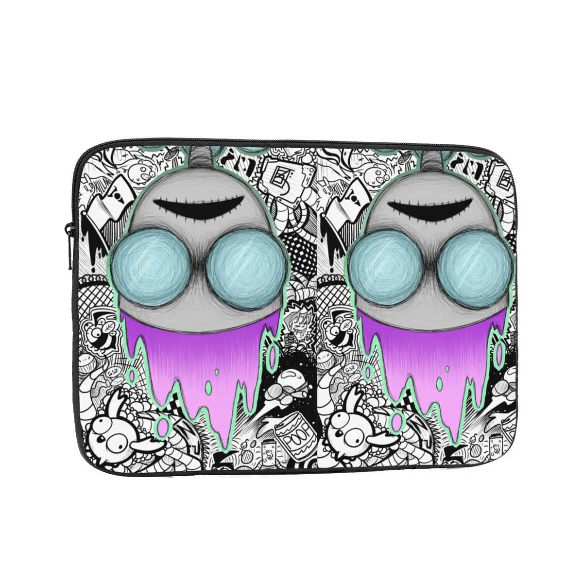 Custodia per laptop Invader Zim Poster 10 12 13 15 17 pollici Custodia antiurto per fodera per notebook