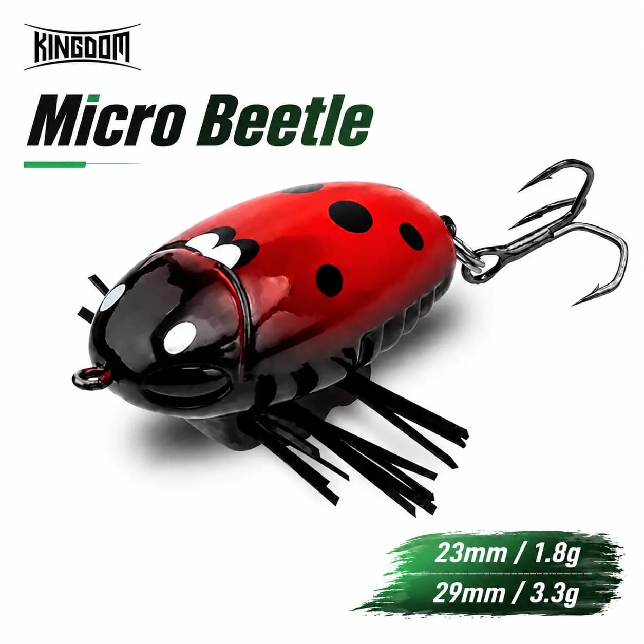 Kingdom Insect Fishing Bait 23mm 1.8g 29mm 3.3g Floating Hard Wobblers Topwater Swimbait Real Insect Painting Lure For Bass