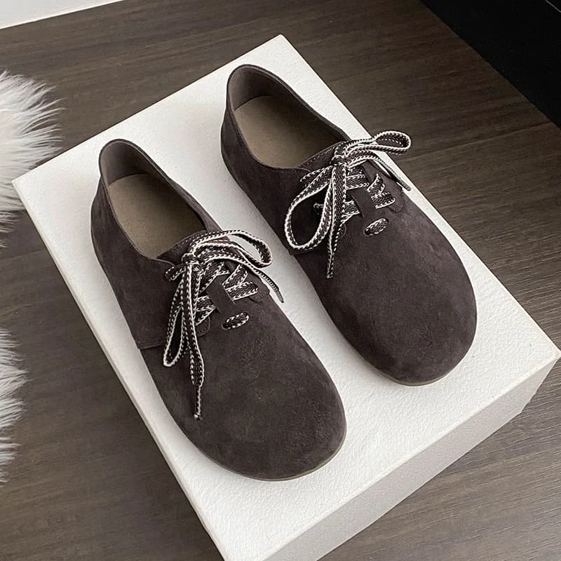 Nuove scarpe da donna Scarpe basse in vera pelle Scarpe da barca stile Birken Stivali slip-on in peluche da ragazza