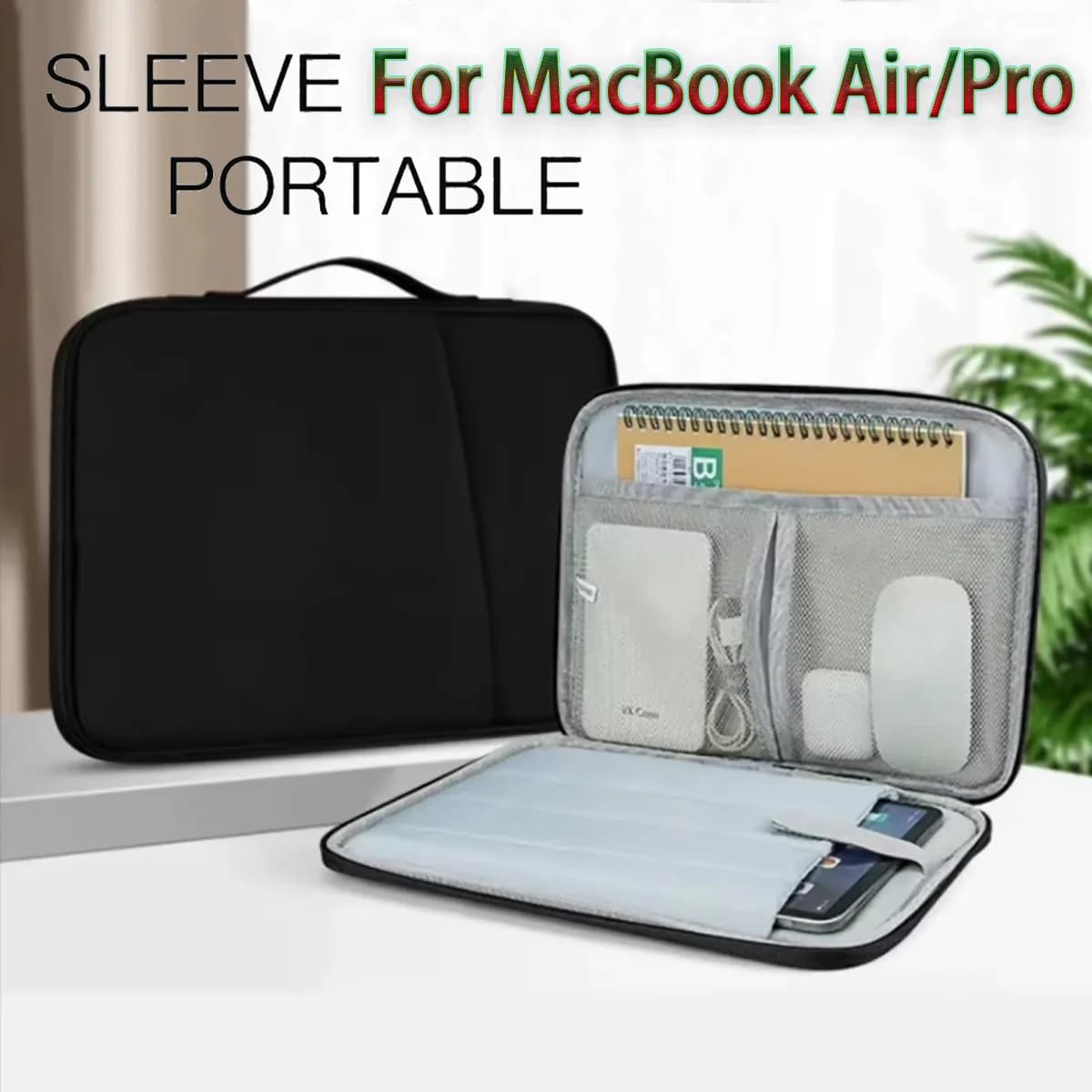 Borsa per laptop con per MacBook Air13 Notebook da 15 pollici MacBook Pro13 14 16 pollici M1 M2 M3 M4 Borsa portatile con cerniera impermeabile