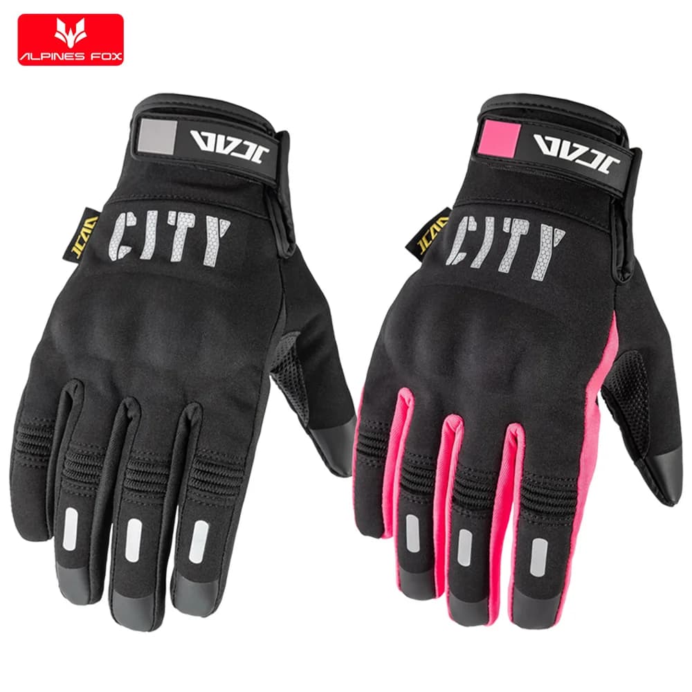 Guanti da moto nuovi primavera autunno Guanti da equitazione da motocross antivento Uomo Donna Guanti da motociclista con touch screen a dito intero