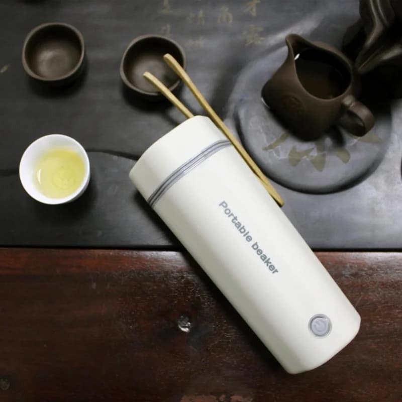 Bollitore elettrico portatile da 300 W, mini bollitore da viaggio da 350 ml, riscaldamento rapido, spegnimento automatico, design a prova di perdite, per casa e ufficio