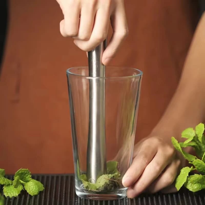 Shaker per cocktail Bastone per miscelazione vino in acciaio Muddler Agitatore per cocktail Shaker Frantoio per ghiaccio Strumento per bicchieri Accessori per vino