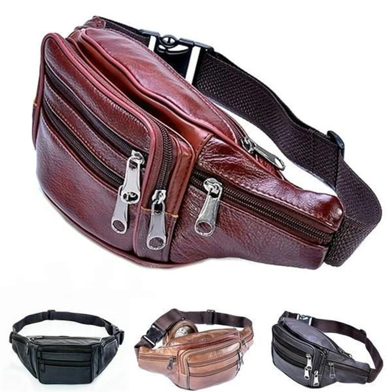 Marsupio sportivo Vintage Multi-tasche marsupio impermeabile marsupio da viaggio portamonete per uomo