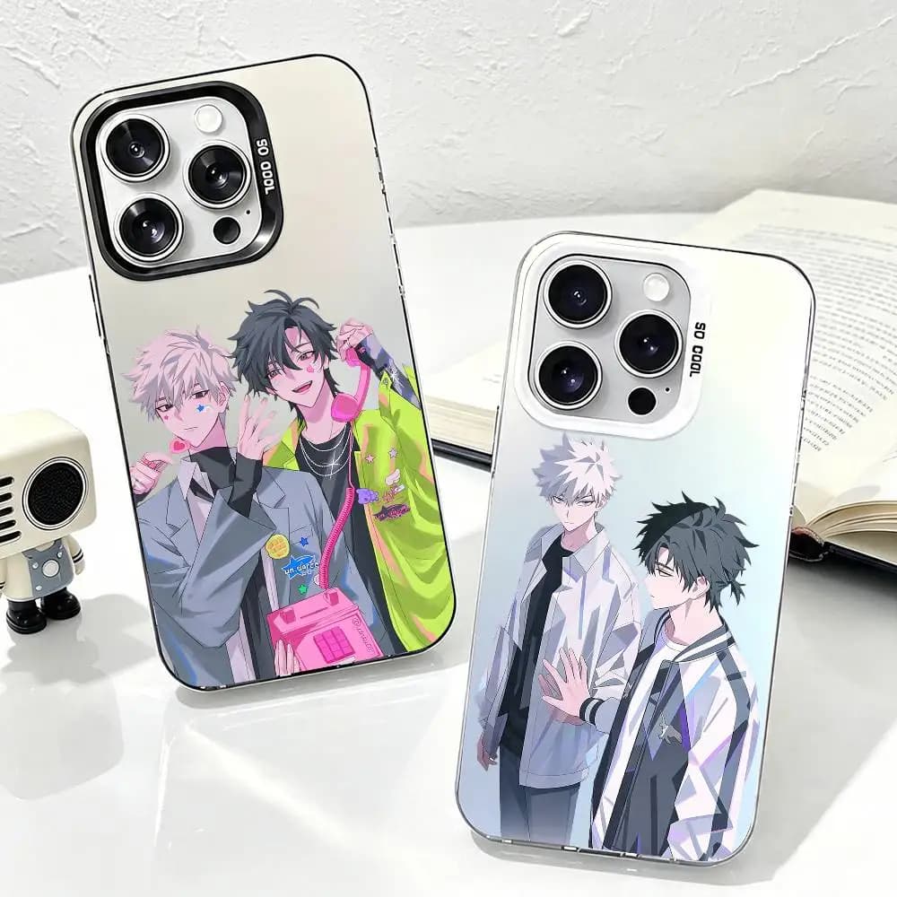 LINK C-CLICK Phone Case For iPhone 17,16,15,14,13,12,11 Plus,Pro Max,XS,Grey Colorful Plated Inside Cover