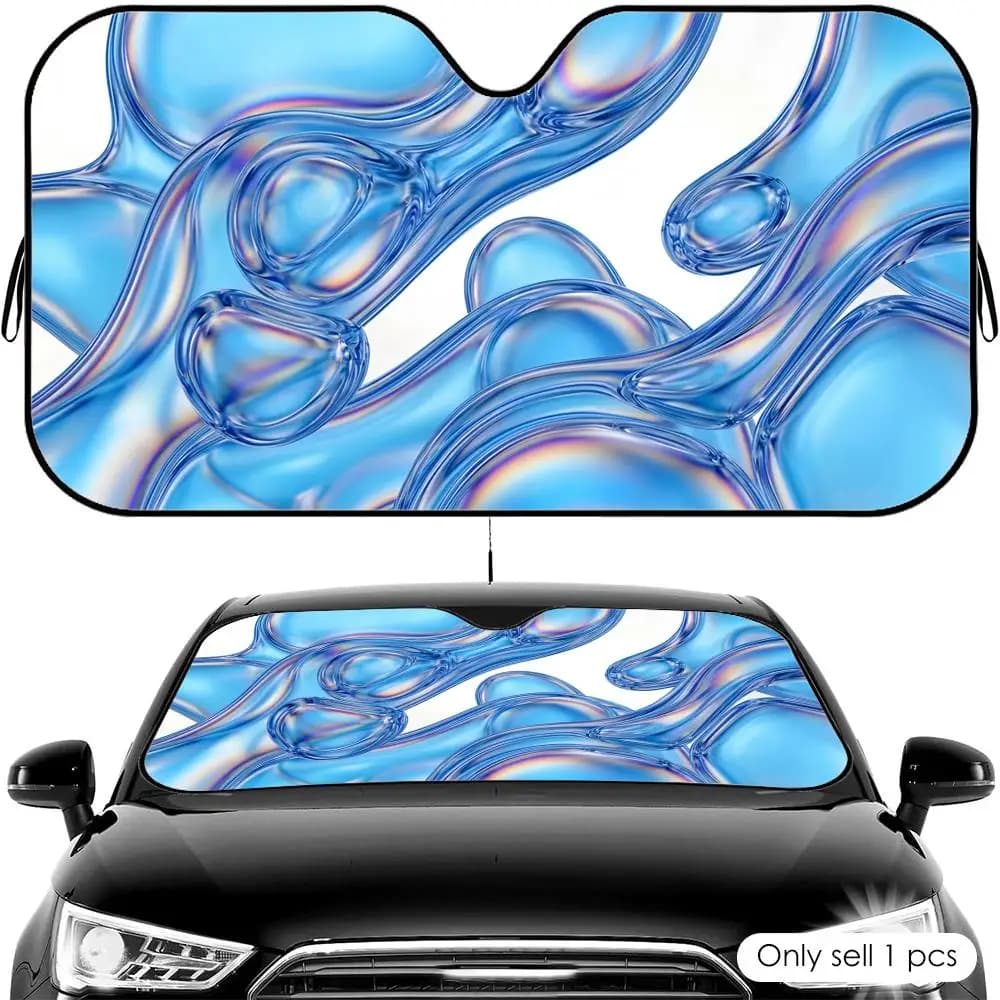 Parasole per Auto Glassmorphism, Protezione UV e Isolamento Termico Universale per Parabrezza