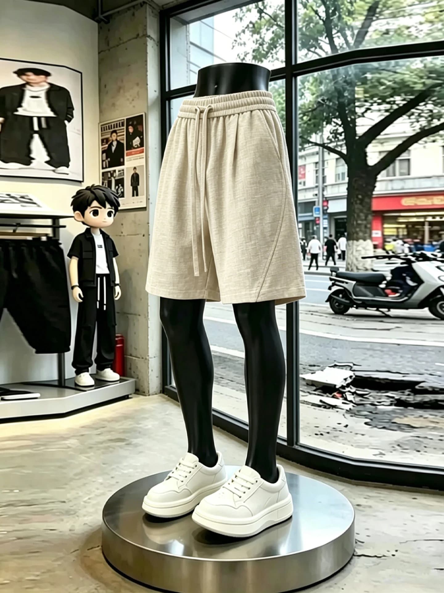 Lightweight Breathable Men's Short Pants Summer Casual Loose Fit Straight Leg Knife Design Quick Dry Comfortable Linen S...