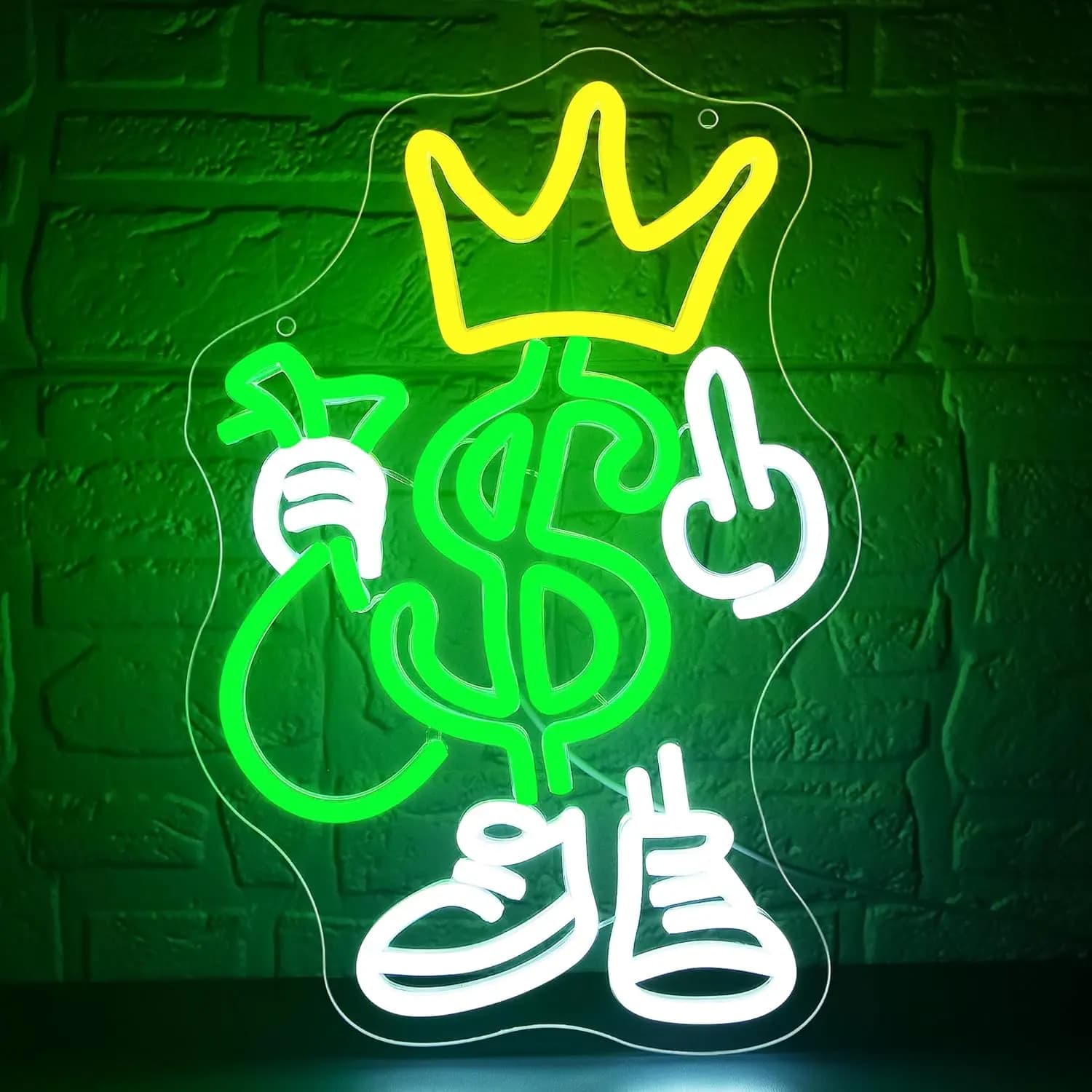 Insegna LED Neon 'Money' USB Dimmerabile, Luce al Neon per Sala Giochi, Camera da Letto, Bar, Soggiorno, Regalo di Compleanno, Decorazione Murale