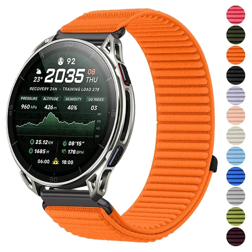 20mm 22mm Nylon Strap For Amazfit Cheetah 2 Ultra/2 Pro/Active 2 3 Max Bracelet For Amazfit Balance 2/Bip Max 6 5/GTR 4 3 2 Band