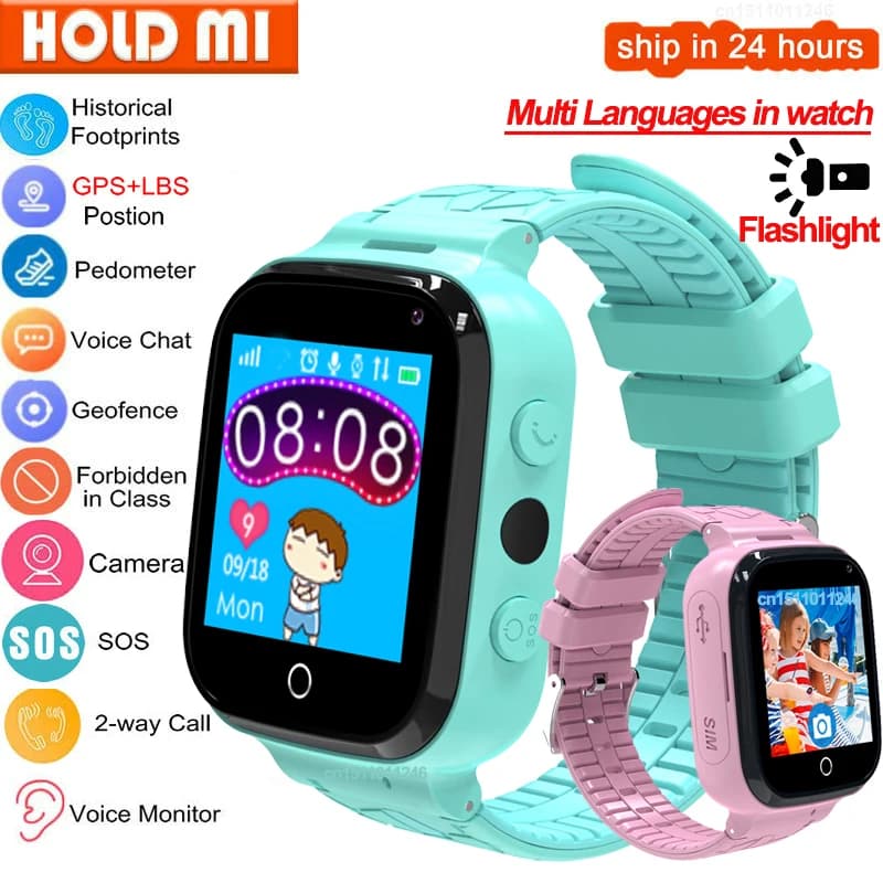 Nuovi bambini Smart Watch GPS Tracker SOS Monitor Posizione Telefono GPS Baby Watch IOS Android PK Q50 Q12 S9 Q90 Orologio per bambini
