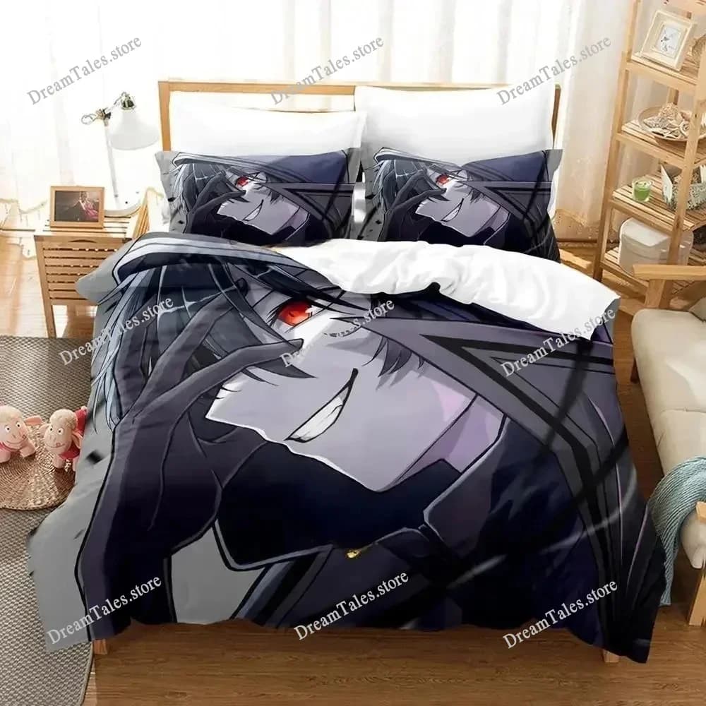 The Eminence in Shadow Cid Kagenou Bedding Set Cartoon Anime Set Adult Kid Bedroom Duvet Cover Sets 3D Kawaii Anime Luxury Gift3
