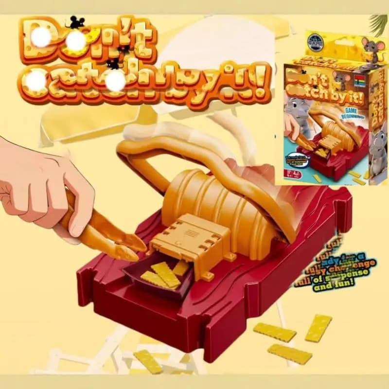 Set Gioco Trappola per Topi con Clip - Non Catturare il Topo con la Trappola del Formaggio - Giocattolo per Bambini per la Coordinazione Motora Fine - Giochi da Tavolo con Trappola per Topi
