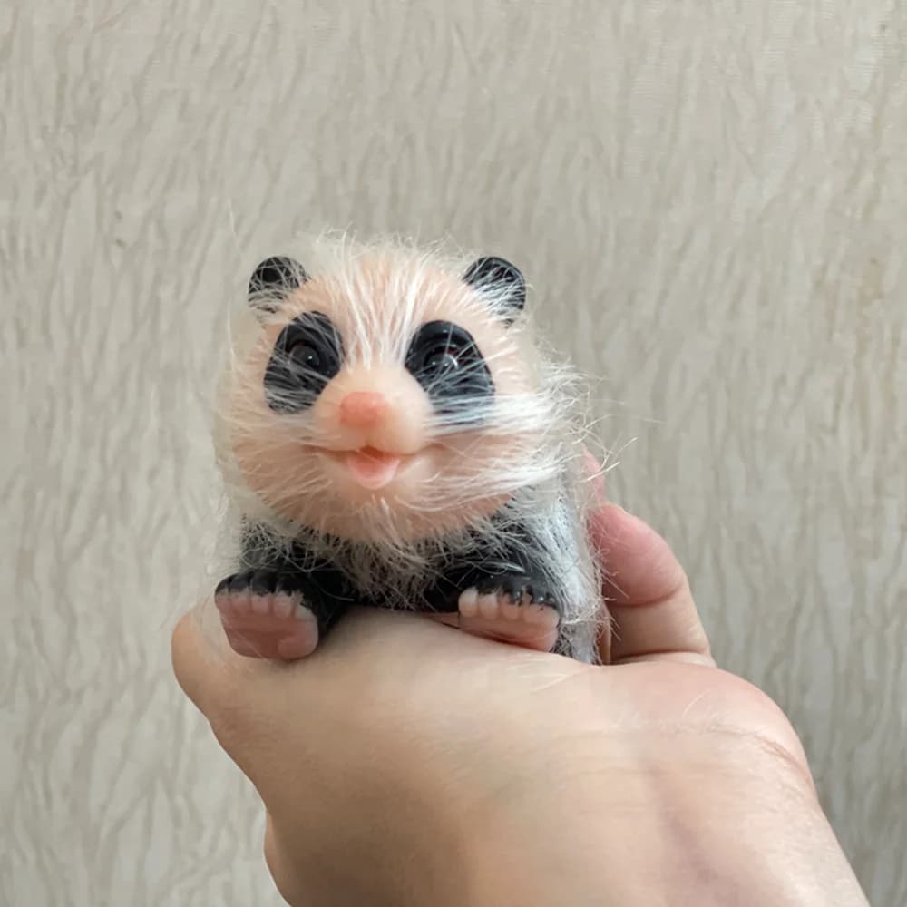 Bambole Reborn in silicone per tutto il corpo da 5 pollici Mini bambole a portata di mano Bambola sorridente Panda Bambole appena nate carine Bambole d'arte fatte a mano Foto reali Bambola