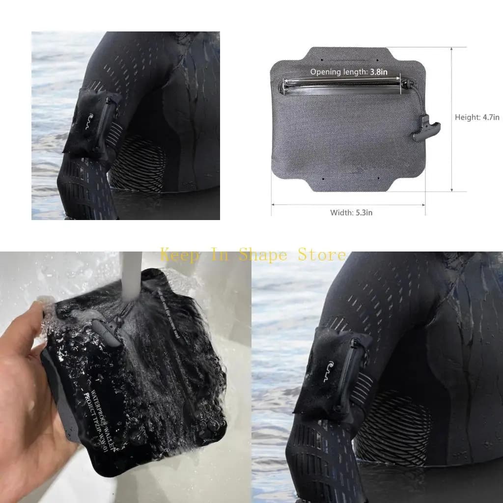 U1JC Diving Arm Wrist Small Bag Light Weight Card Holder Coin Purse Waterproofs Wallet Arm Bag for Man and Woman
