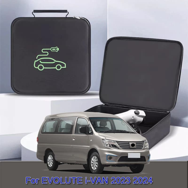 EV Cavo di Ricarica Per Auto Stoccaggio Borsa Per Il Trasporto Caricatore Spine Presa Impermeabile Ignifugo Accessorio Per EVOLUTE i-VAN 2023-2025