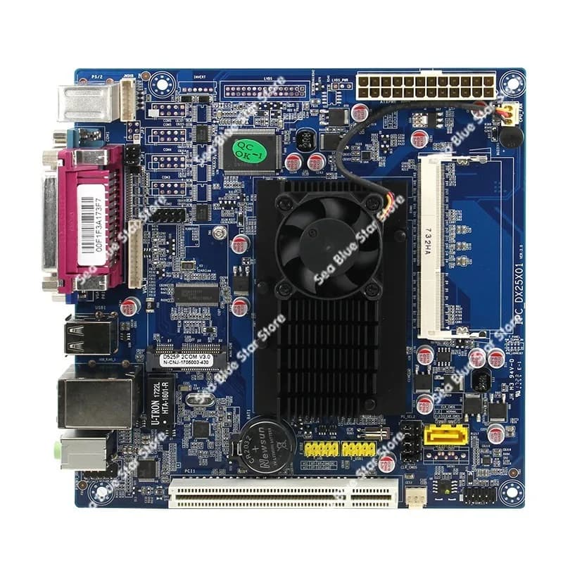 Nuovo D525 controllo industriale mini scheda principale registratore di cassa alimentatore ATX macchina pubblicitaria scheda di acquisizione pci scheda principale
