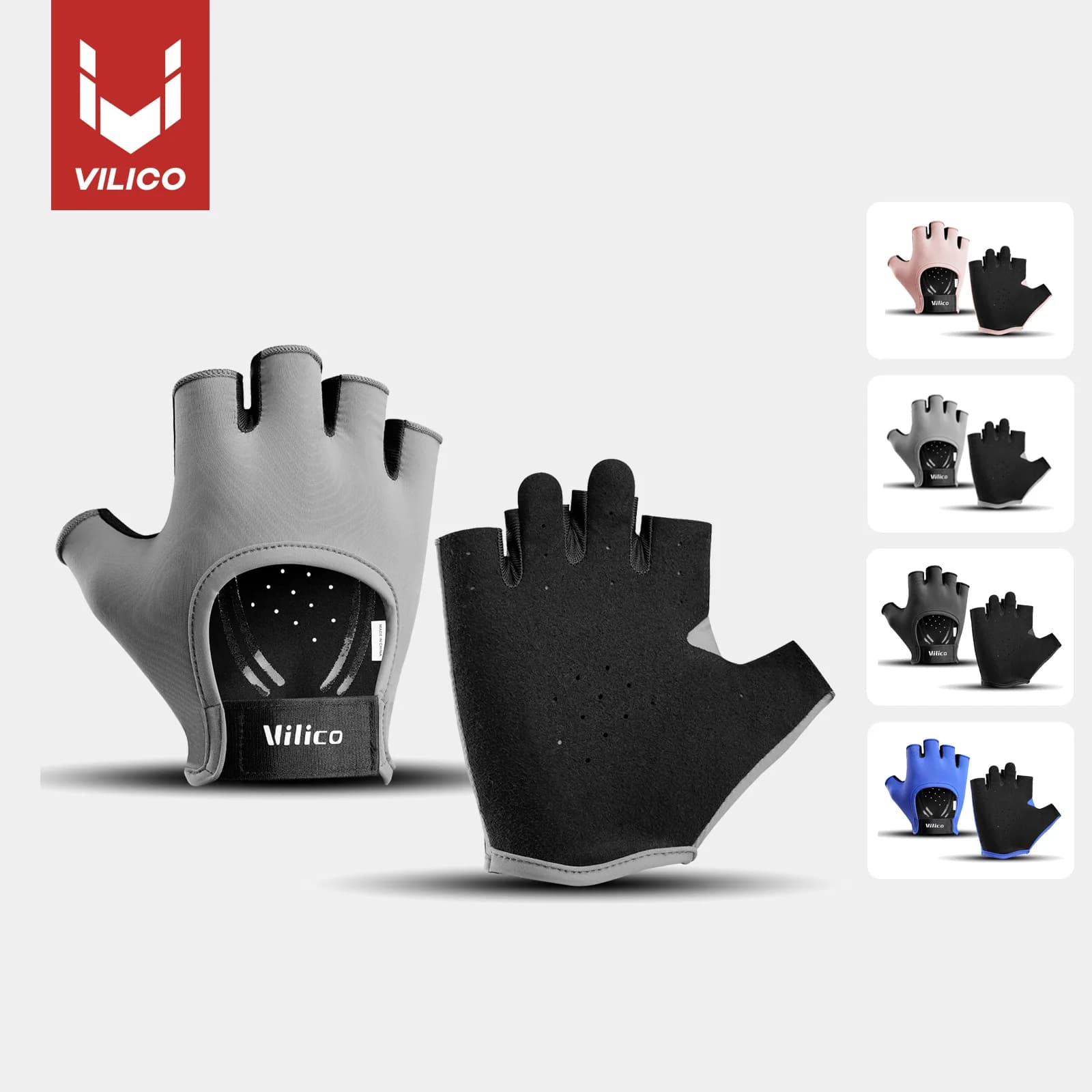 Breathable Anti-Slip Gym Fitness Gloves With Gel Palm Wrist Support For Weightlifting Bodybuilding Training