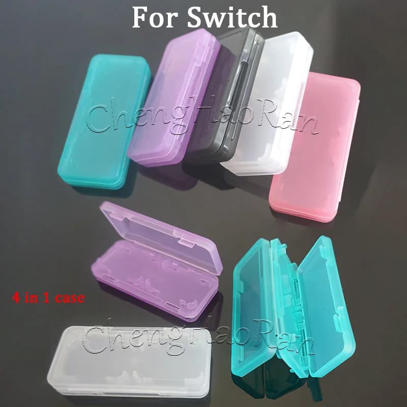 Custodia protettiva per scatola porta carte da gioco 1PC 4 IN 1 per custodia protettiva per organizer per custodia porta carte console Switch NS