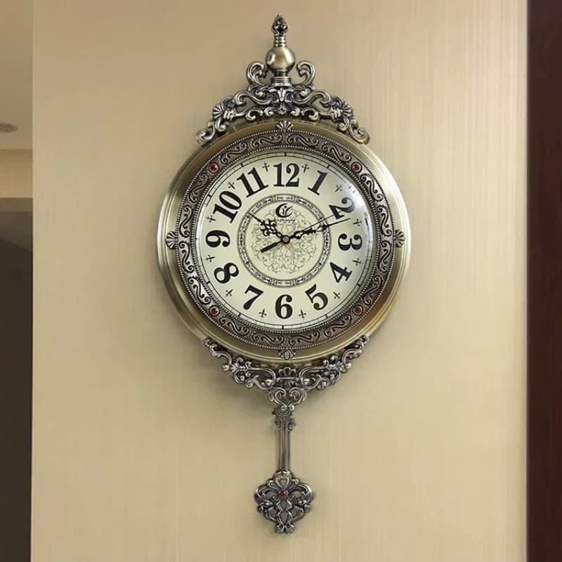 Orologi da soggiorno eleganti Pendolo nordico Orologio da parete digitale dal design europeo Decorazione da parete moderna di lusso Reloj De Pared
