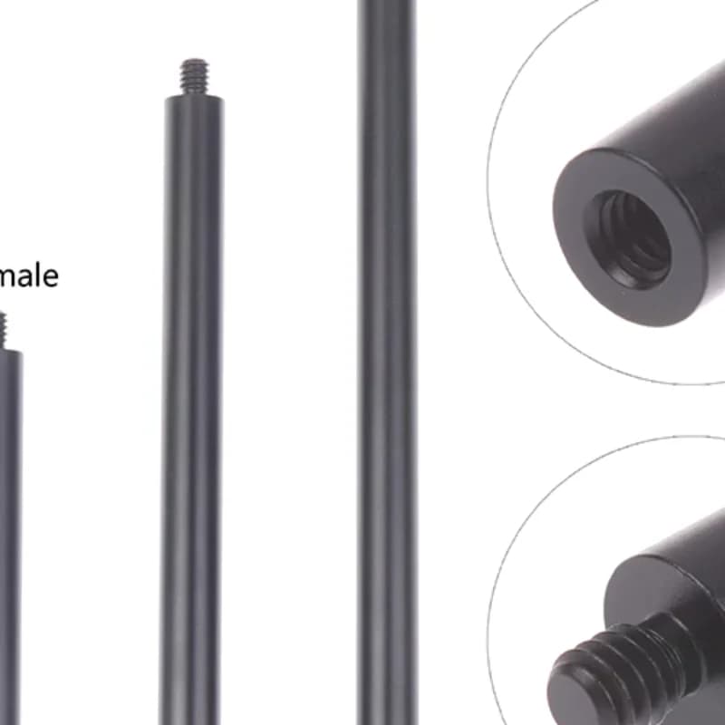 Universal Aluminum Extension Arm 1/4 Male Female Connectors Port Extension Rod Poles For Action Camera & Tripods
